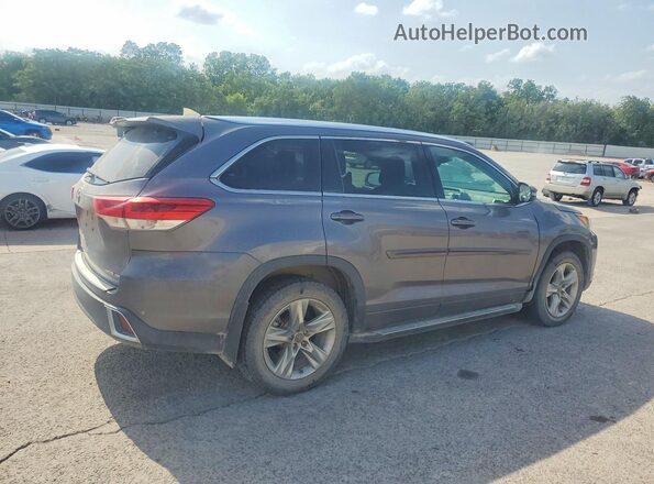 5TDDZRFH9JS808709 2018 TOYOTA HIGHLANDER Gray Rear right
