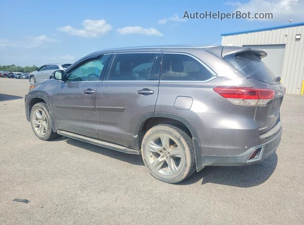 5TDDZRFH9JS808709 2018 TOYOTA HIGHLANDER Gray Rear left