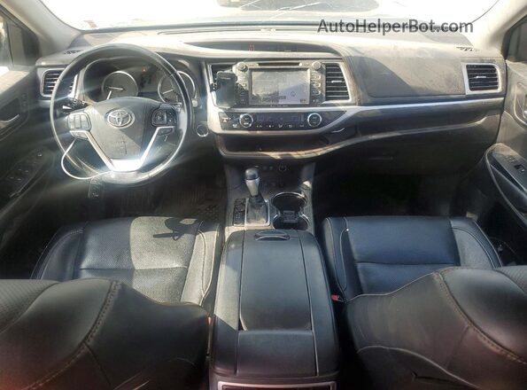 5TDDZRFH9JS808709 2018 TOYOTA HIGHLANDER Gray Dashboard view