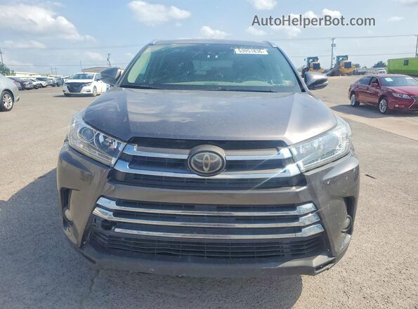 5TDDZRFH9JS808709 2018 TOYOTA HIGHLANDER Gray Front view