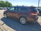 2018 Toyota Highlander Limited Platinum Бордовый vin: 5TDDZRFH9JS894765