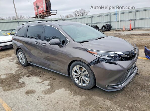 5TDERKEC0PS176600 2023 TOYOTA SIENNA Серый Передняя правая четверть