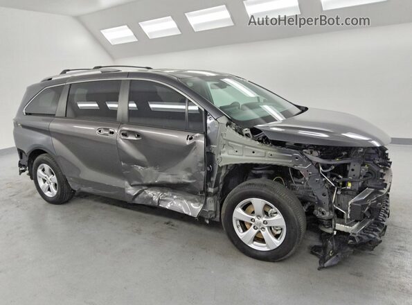5TDERKEC8SS280731 2025 TOYOTA SIENNA Charcoal Передня права чверть