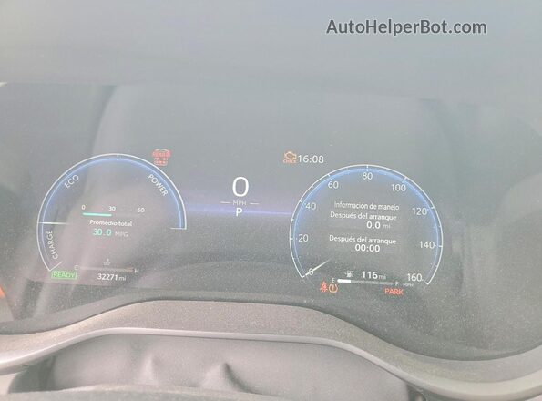 5TDESKFC0SS157671 2025 TOYOTA SIENNA White Instrument cluster view