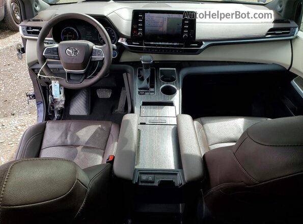 5TDESKFC1PS081448 2023 TOYOTA SIENNA Purple Dashboard view