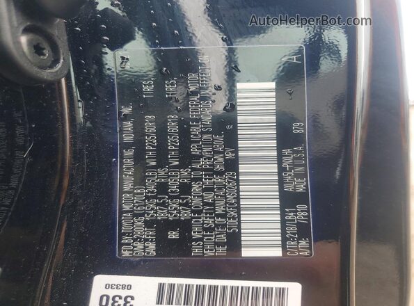 5TDESKFC4MS026729 2021 TOYOTA SIENNA Black 360 interior view