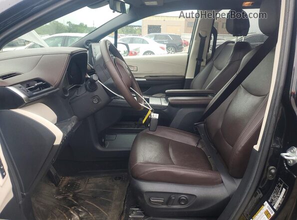 5TDESKFC4MS026729 2021 TOYOTA SIENNA Black Front interior view