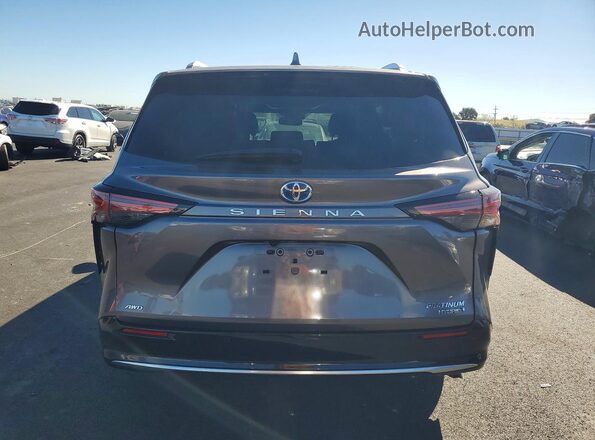 5TDESKFC4PS099636 2023 TOYOTA SIENNA Gray Вид ззаду