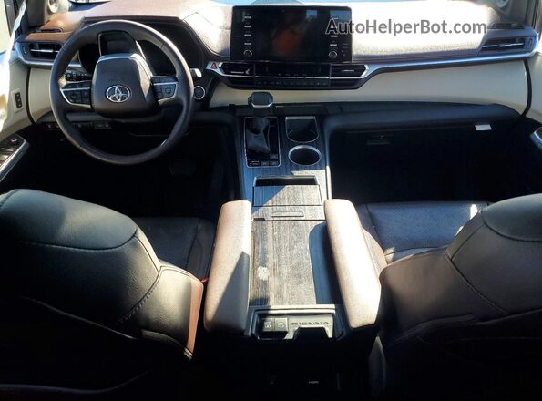5TDESKFC4PS099636 2023 TOYOTA SIENNA Gray Вид панелі приладів