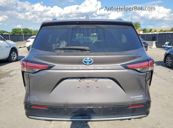 5TDESKFC5PS106237 2023 TOYOTA SIENNA Серый Вид сзади