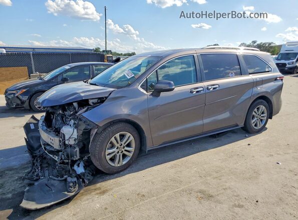 5TDESKFC5PS106237 2023 TOYOTA SIENNA Серый Передняя левая четверть