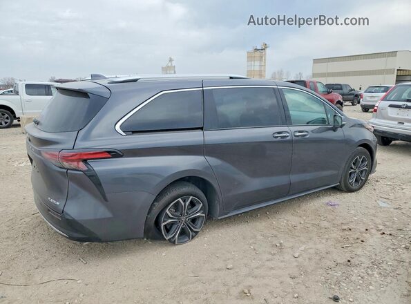 5TDESKFC5SS221719 2025 TOYOTA SIENNA Серый Задняя правая четверть