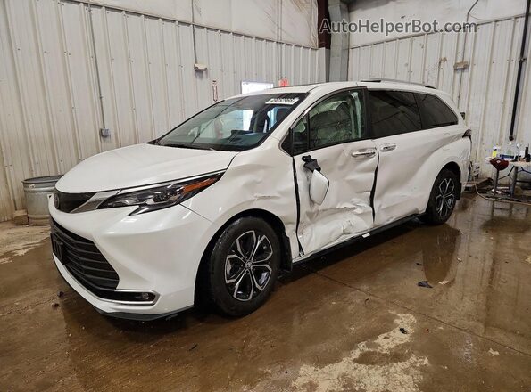 5TDESKFC5TS236853 2026 TOYOTA SIENNA White Առջևի ձախ երեք քառորդ տեսարան