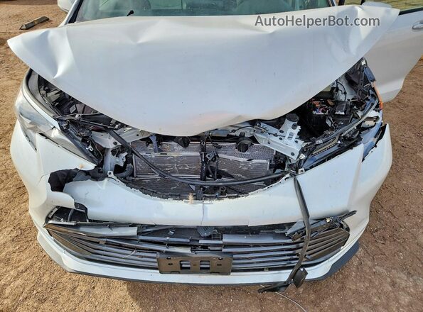 5TDESKFC6SS197379 2025 TOYOTA SIENNA White Engine compartment view