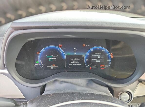 5TDESKFC6SS197379 2025 TOYOTA SIENNA White Instrument cluster view