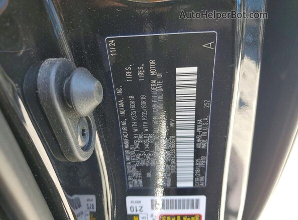 5TDESKFC7SS160678 2025 TOYOTA SIENNA Черный Панорамный вид салона 360°