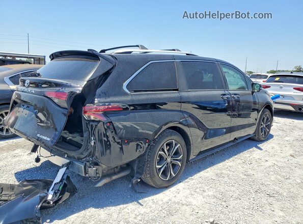 5TDESKFC7SS160678 2025 TOYOTA SIENNA Черный Задняя правая четверть