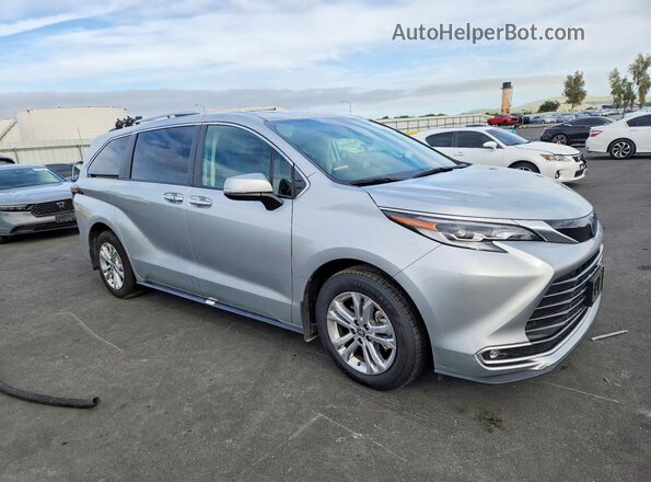 5TDESKFC9PS081293 2023 TOYOTA SIENNA Серебряный Передняя правая четверть