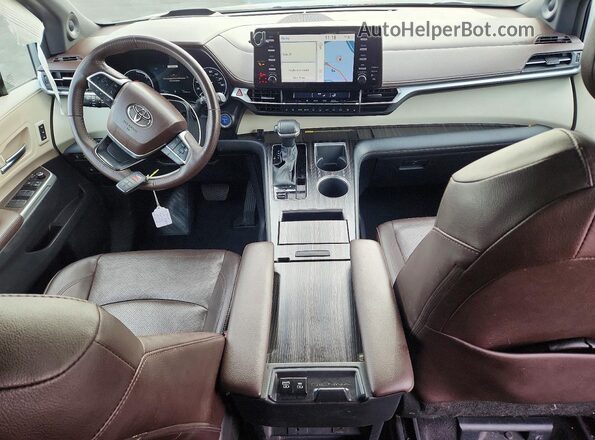 5TDESKFC9PS081293 2023 TOYOTA SIENNA Серебряный Вид панели приборов