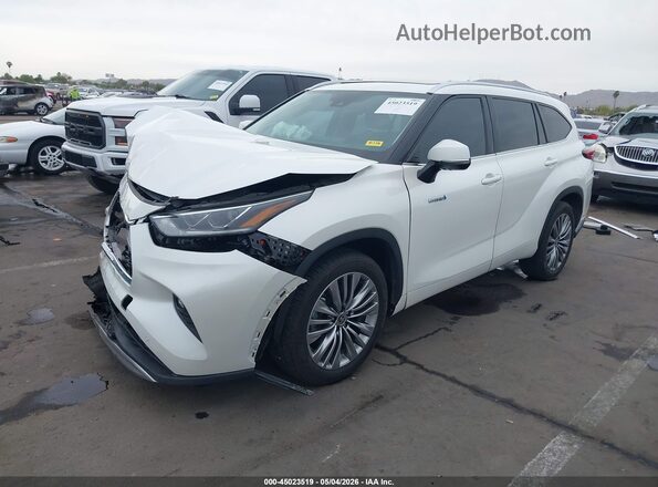 5TDFARAH5LS003400 2020 TOYOTA HIGHLANDER HYBRID White Передня ліва чверть