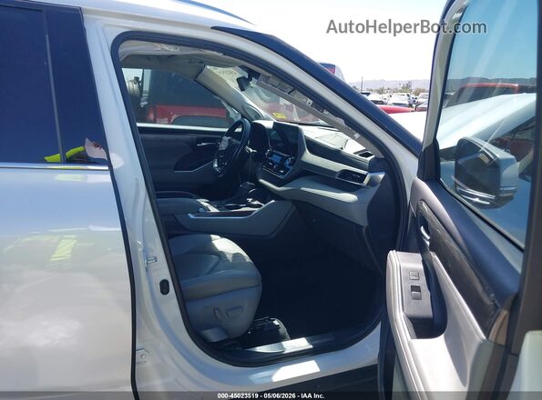 5TDFARAH5LS003400 2020 TOYOTA HIGHLANDER HYBRID White Вид салону спереду