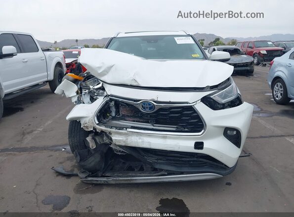 5TDFARAH5LS003400 2020 TOYOTA HIGHLANDER HYBRID White Вид задньої частини салону