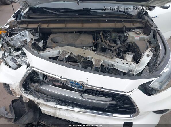 5TDFARAH5LS003400 2020 TOYOTA HIGHLANDER HYBRID White Вид ззаду