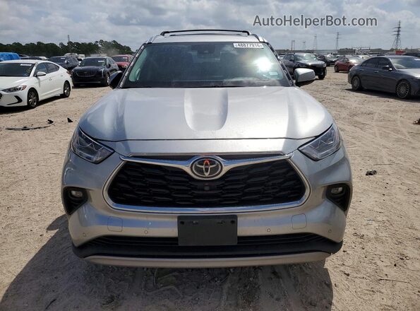 5TDFZRAH4MS084920 2021 TOYOTA HIGHLANDER Silver Դիմացի տեսք