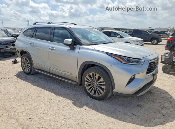 5TDFZRAH4MS084920 2021 TOYOTA HIGHLANDER Silver Առջևի աջ