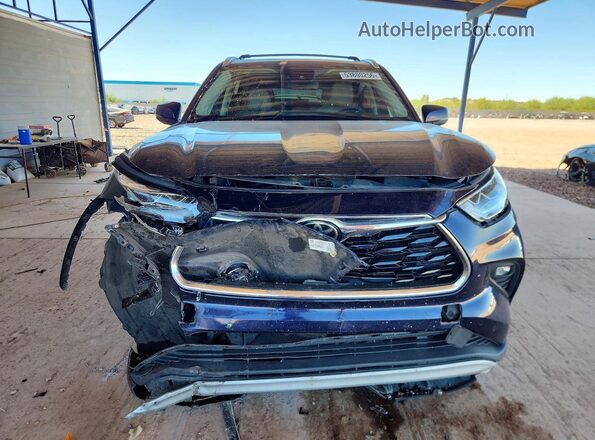 5TDFZRAH6LS026645 2020 TOYOTA HIGHLANDER Blue Widok z przodu