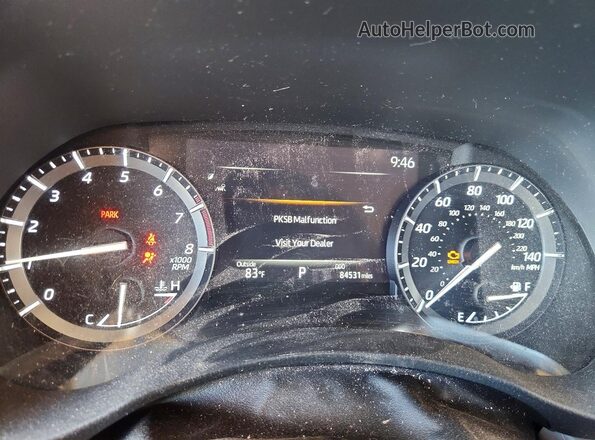 5TDFZRAH6LS026645 2020 TOYOTA HIGHLANDER Blue Widok zestawu wskaźników