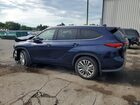 2022 Toyota Highlander Platinum Синий vin: 5TDFZRBH2NS221580