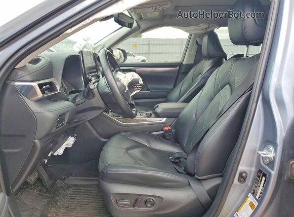 5TDFZRBH6NS226507 2022 TOYOTA HIGHLANDER Синий Вид салона спереди