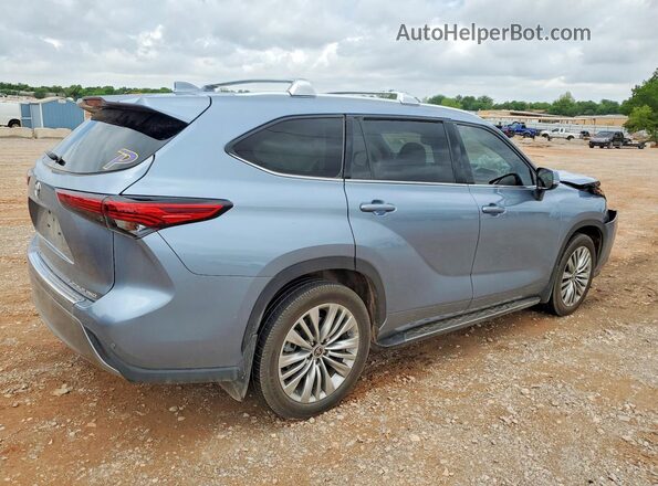 5TDFZRBH6NS226507 2022 TOYOTA HIGHLANDER Синий Задняя правая четверть