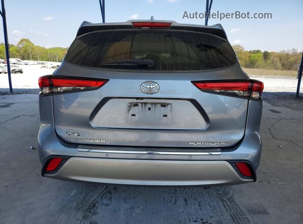 5TDFZRBH8LS033465 2020 TOYOTA HIGHLANDER Blue Vista trasera