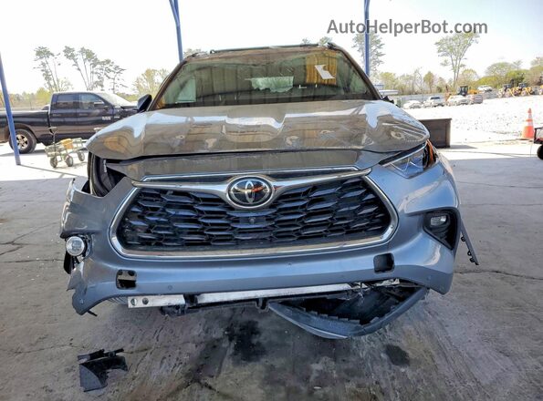 5TDFZRBH8LS033465 2020 TOYOTA HIGHLANDER Blue Vista frontal
