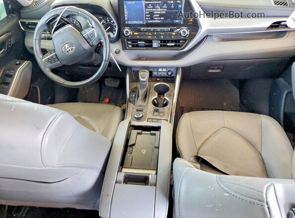 5TDFZRBH8LS033465 2020 TOYOTA HIGHLANDER Blue Vista del salpicadero