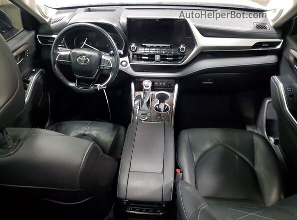 5TDFZRBH9LS043647 2020 TOYOTA HIGHLANDER Серебряный Вид панели приборов