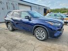 2022 Toyota Highlander Platinum Синий vin: 5TDFZRBH9NS229160