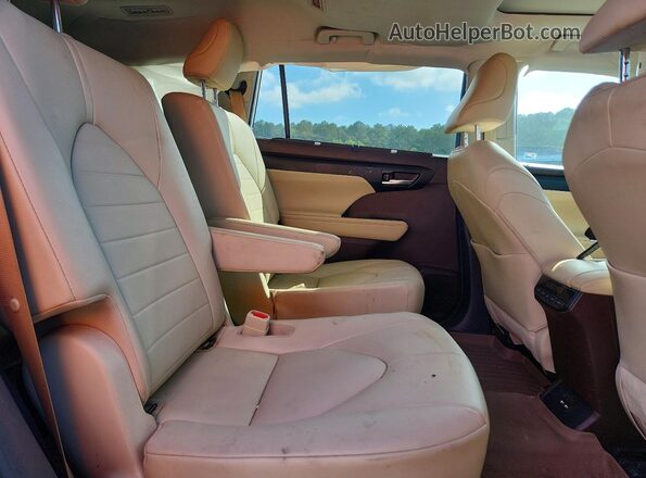 5TDGARAH2MS504962 2021 TOYOTA HIGHLANDER Белый Вид задней части салона