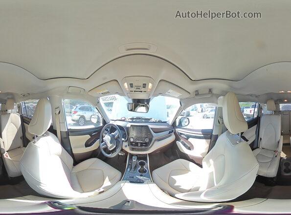5TDGARAH2MS504962 2021 TOYOTA HIGHLANDER Белый Панорамный вид салона 360°