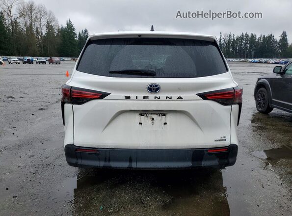 5TDGRKEC9MS013576 2021 TOYOTA SIENNA Белый Вид сзади