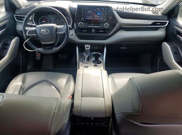 5TDGZRAH7MS052239 2021 TOYOTA HIGHLANDER Серый Вид панели приборов