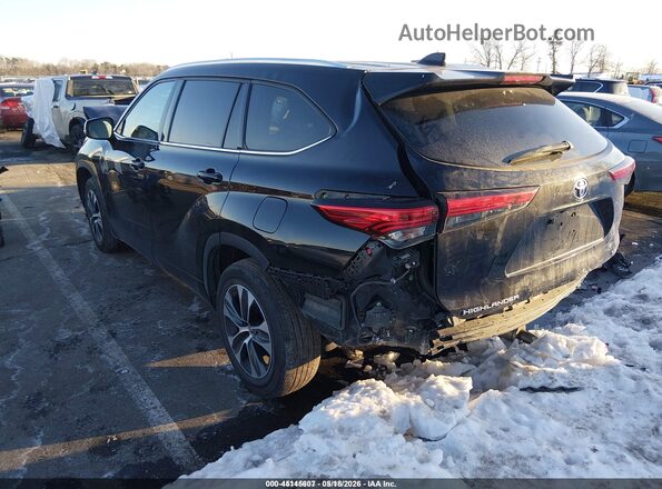 5TDGZRAHXLS003907 2020 TOYOTA HIGHLANDER Black Trasero izquierdo