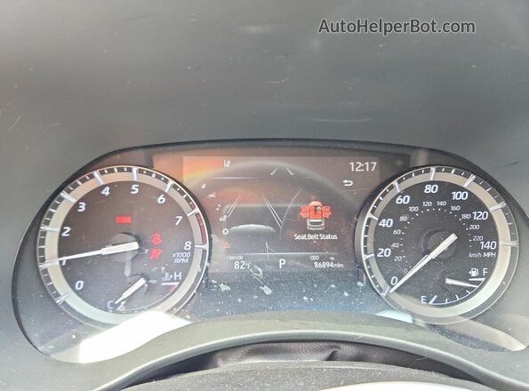 5TDGZRAHXLS005348 2020 TOYOTA HIGHLANDER Синий Вид щитка приборов