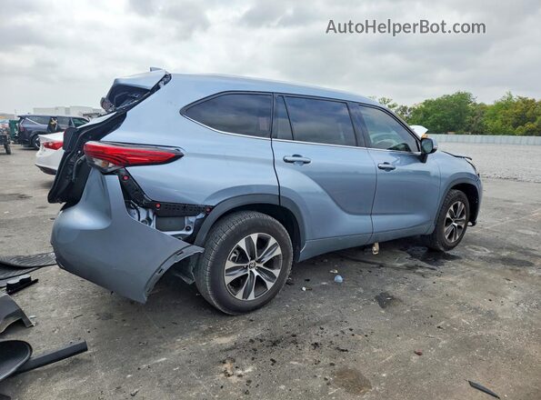 5TDGZRAHXLS005348 2020 TOYOTA HIGHLANDER Синий Задняя правая четверть