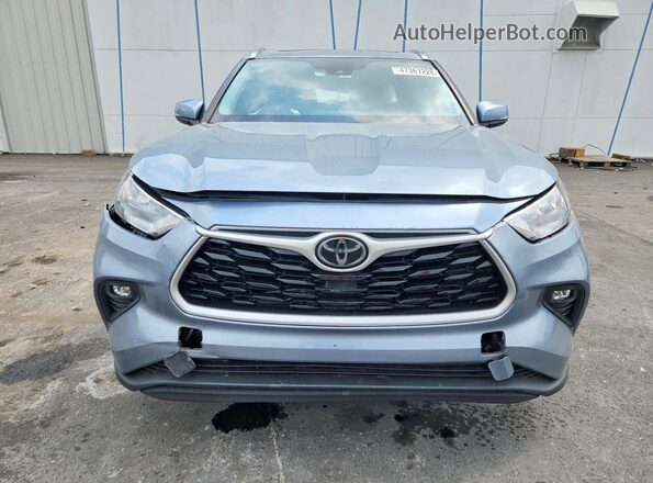5TDGZRAHXLS005348 2020 TOYOTA HIGHLANDER Синий Вид спереди