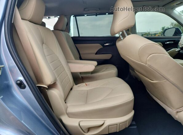 5TDGZRAHXLS005348 2020 TOYOTA HIGHLANDER Синий Вид задней части салона