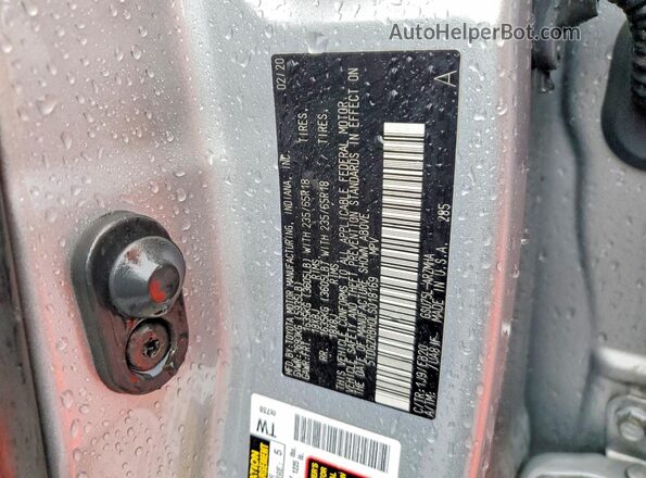 5TDGZRBH0LS018169 2020 TOYOTA HIGHLANDER Угольный Вид наклейки с VIN-кодом