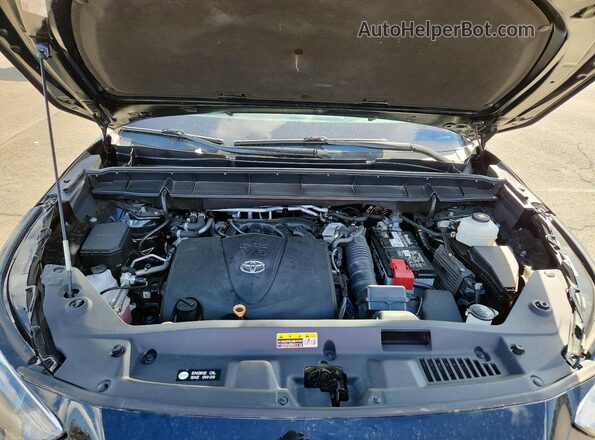 5TDGZRBH2LS017881 2020 TOYOTA HIGHLANDER Black Vista del compartimento del motor